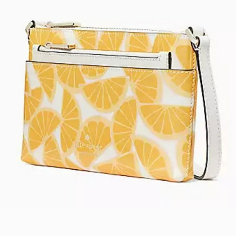 Kate Spade Sadie Orange Slice Printed Mini‎ Crossbody Bag.